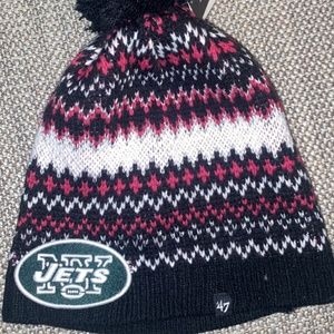 NY jets beanie hat